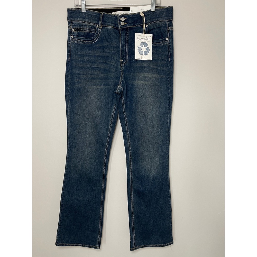C. Denim Est. 1946 Womens Hi-Rise Bootcut Jeans Blue Shape Enhancing Size 12 NWT